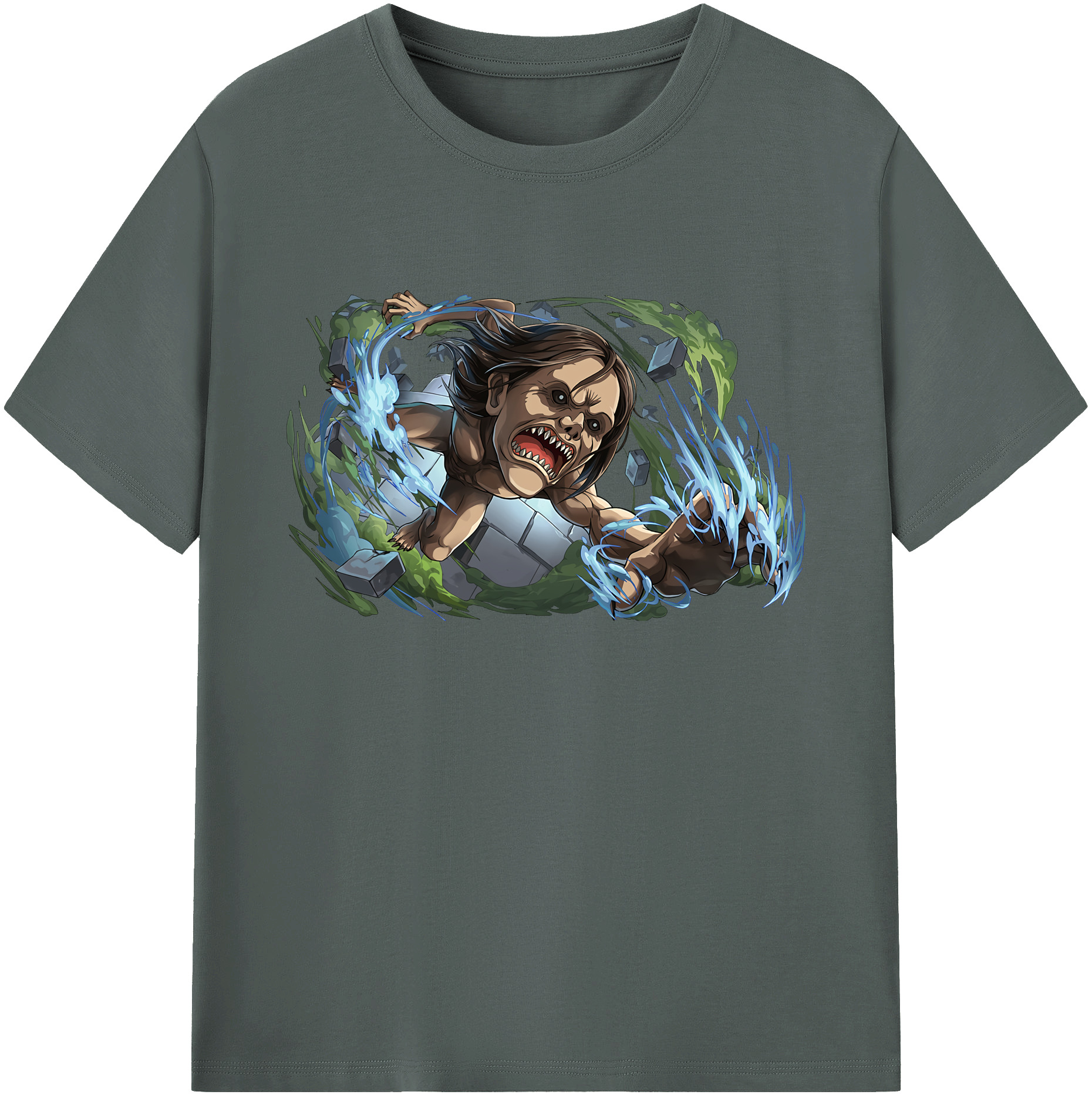 （画像用） 進撃の巨人 Attack on Titan 綿100％ メンズ半袖Tシャツ｜肌触りやわらか＆通気性